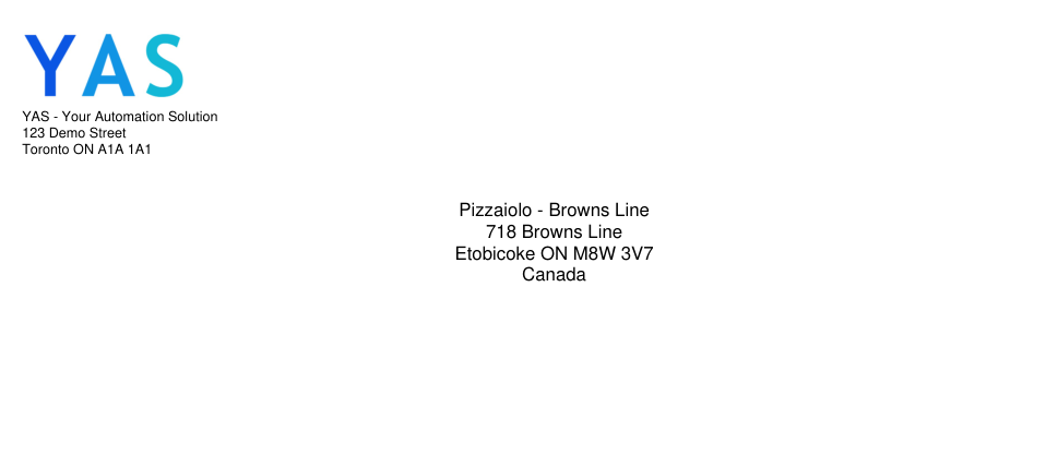 Generated envelope preview example two