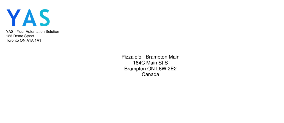 Generated envelope preview example three